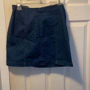 Denim mini skirt